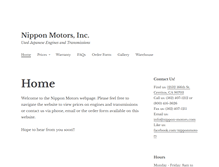 Tablet Screenshot of nippon-motors.com